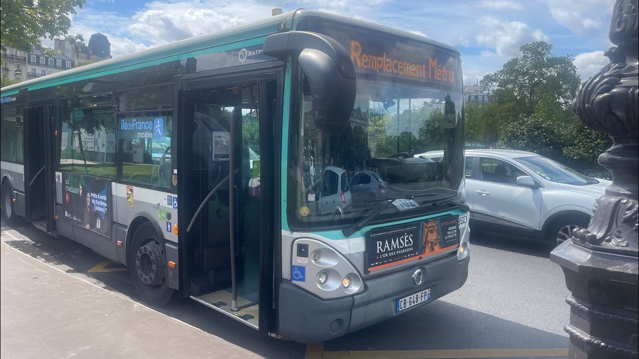 Trajet de Nation à Bercy sur le bus de remplacement métro 6