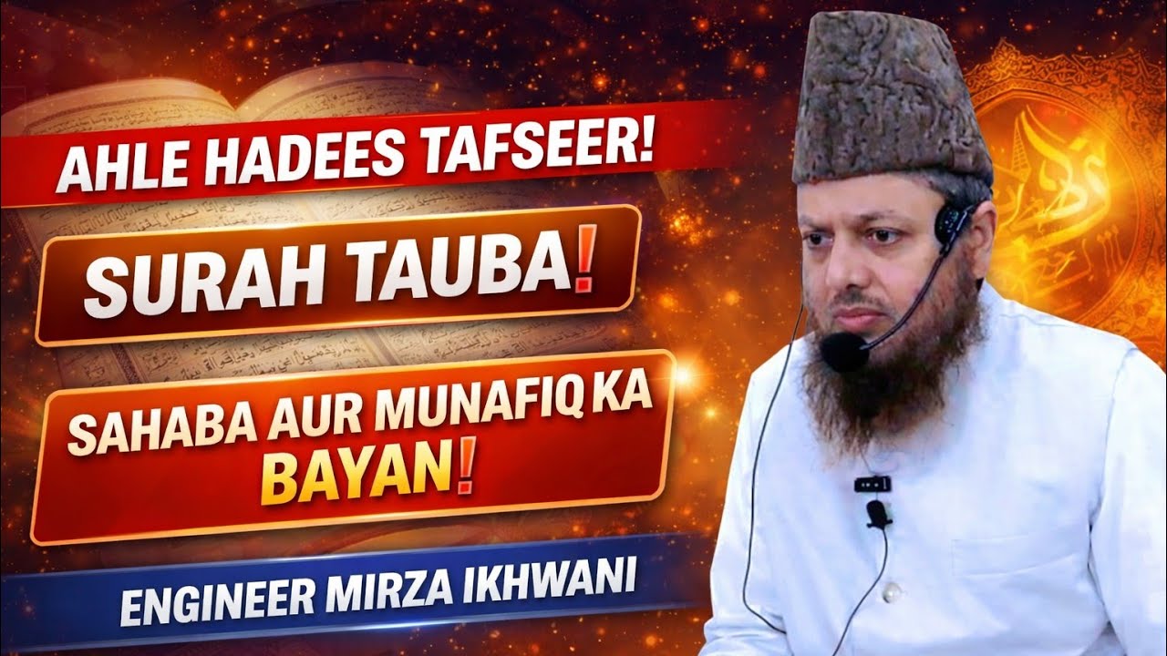 Ahle hadees tafseer❗️surah tauba❗️sahaba aur munafiq ka bayan❗️engineer mirza Ikhwani 