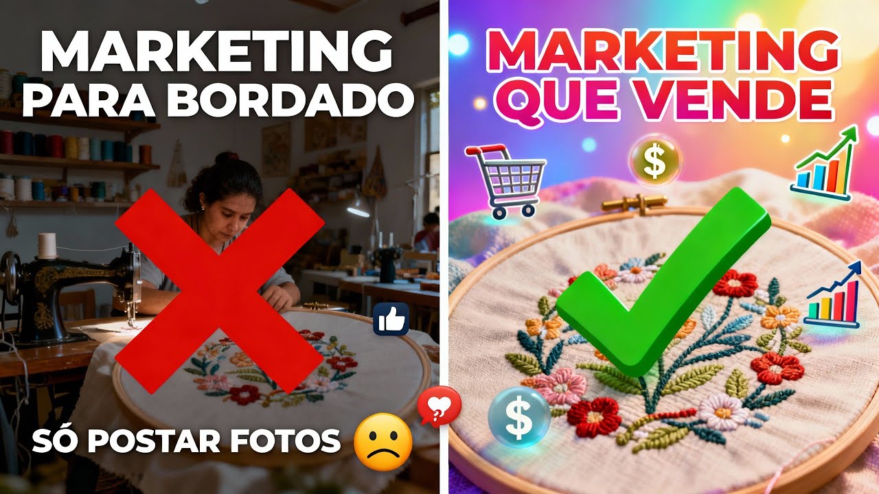Marketing digital para bordado: por que só postar foto do trabalho não vende