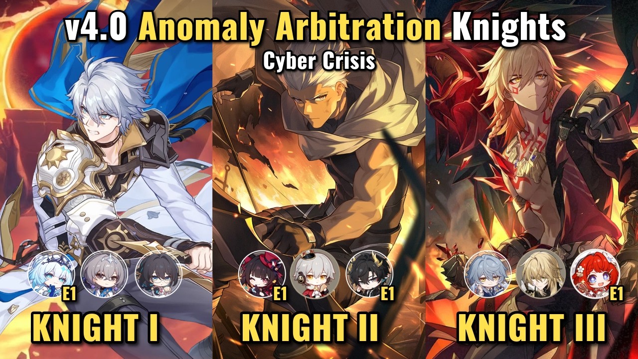 v4.0 NEW Anomaly Arbitration Knight Stages | E2 Phainon, E0 Archer x NF Sparkle, E2 Mydei | HSR