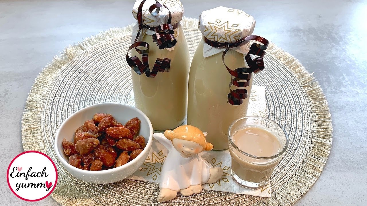 Gebrannter Mandel Likör 🌟 selbst gemachte Geschenkidee 🎅🏻 Thermomix® TM5/TM6