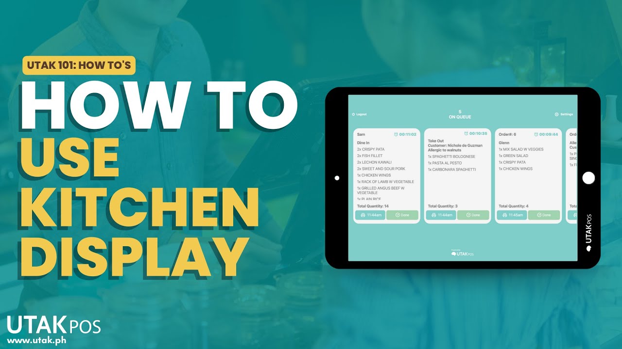 How to Use Kitchen Display Screen (KDS)