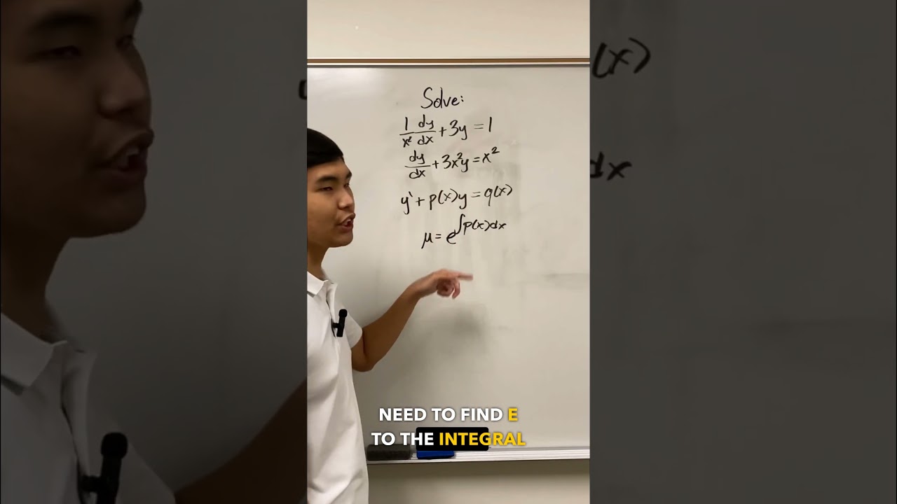 How to use INTEGRATING FACTORS! #shorts #maths #calculus #education