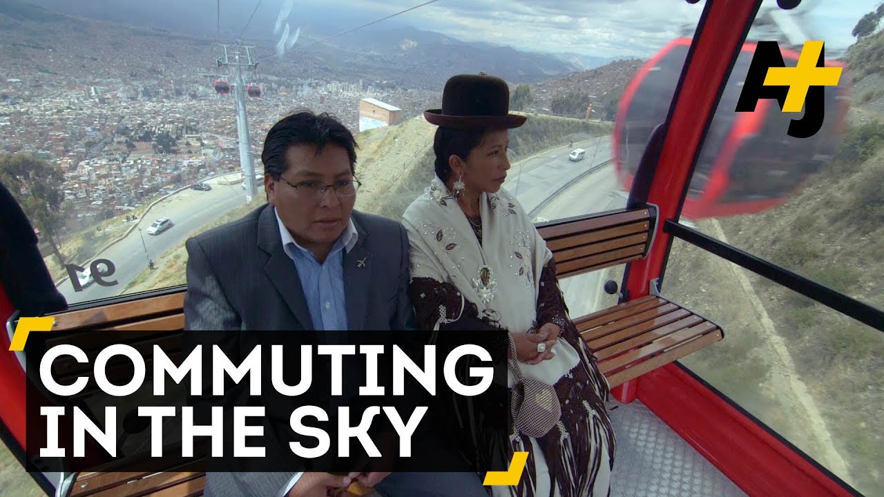 Bolivian Commuters Soar Through The Sky