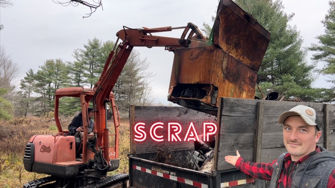 Scrap cleanup on an old farm, and getting stuck.