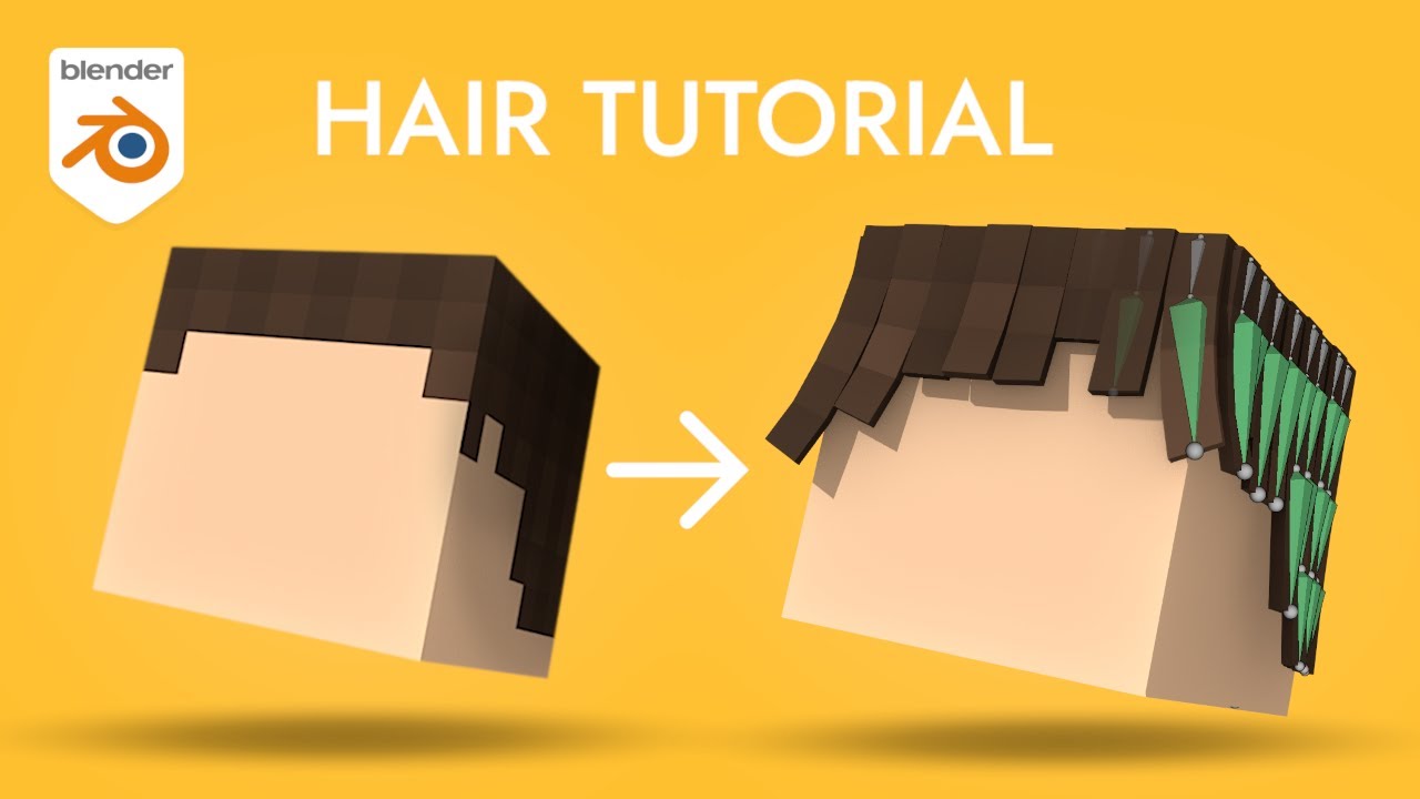 How to Model and Add Physics to your Minecraft Hair in Blender