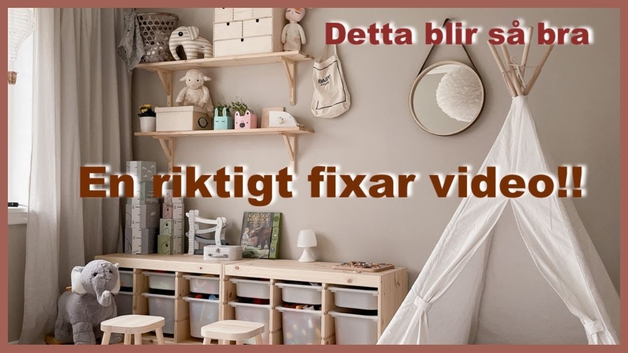 Jag fixar i barnens lekrum l Gravid vecka 31