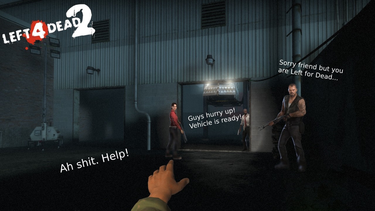 NPC должны помочь мне пройти кампанию / Left 4 Dead 2, эпизод 9
