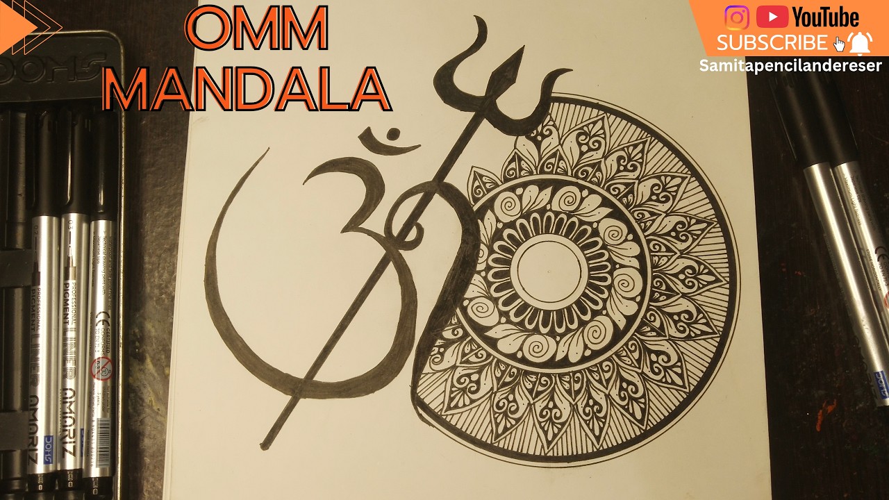 Mahadev Inspired / Omm Mandala/ Mandala for beginners