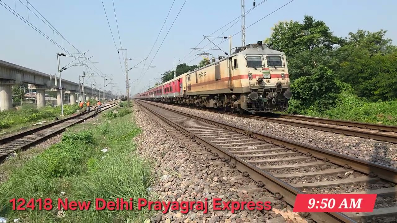 Fastest 24 Coach Superfast Train of Indian Railways | Prayagraj Express NCR KING