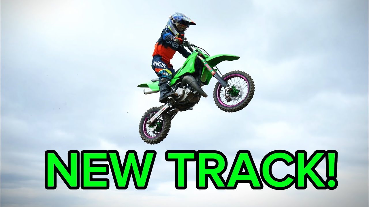 KAWASAKI KX65 RIDER AND BRAND NEW TRACK! 6 YEAR OLD MOTOCROSS SHREDDER.