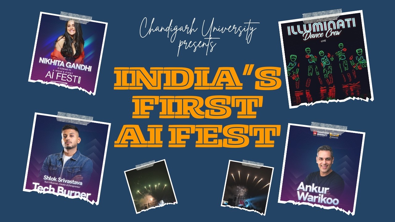 India's First AI Fest at Chandigarh University feat. @TechBurner |  Shivam Makes Vlogs