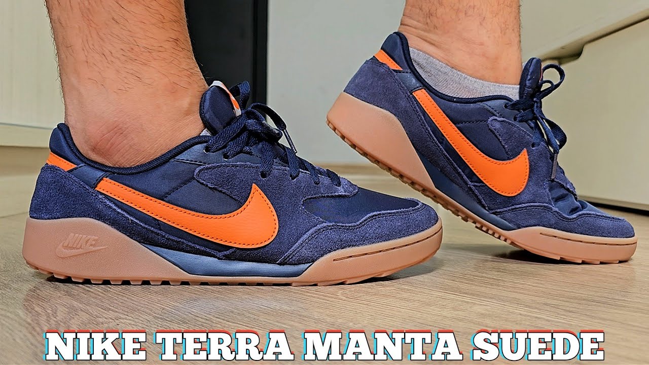 Demonstração Do Tênis Nike Terra Manta Suede Azul | On Feet | Tênis Para o Dia a Dia/ Role Casual
