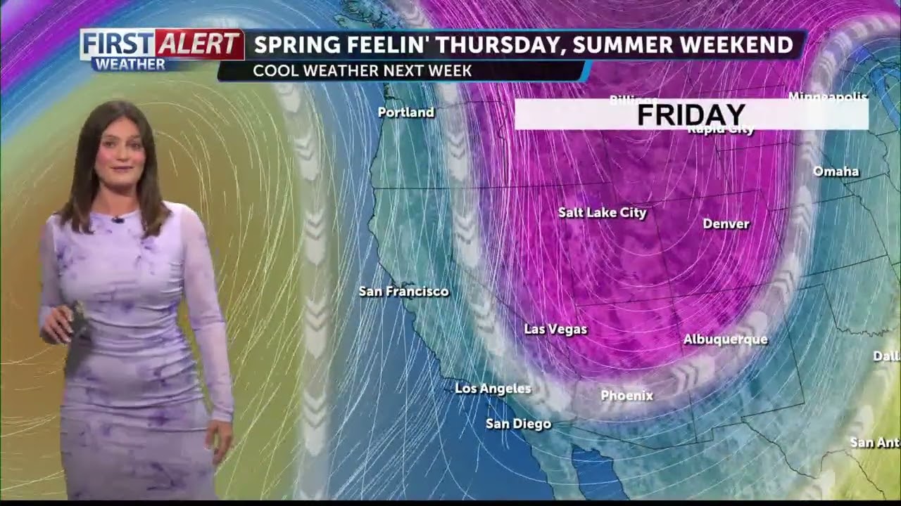 Cool & breezy Thursday, heating up this weekend