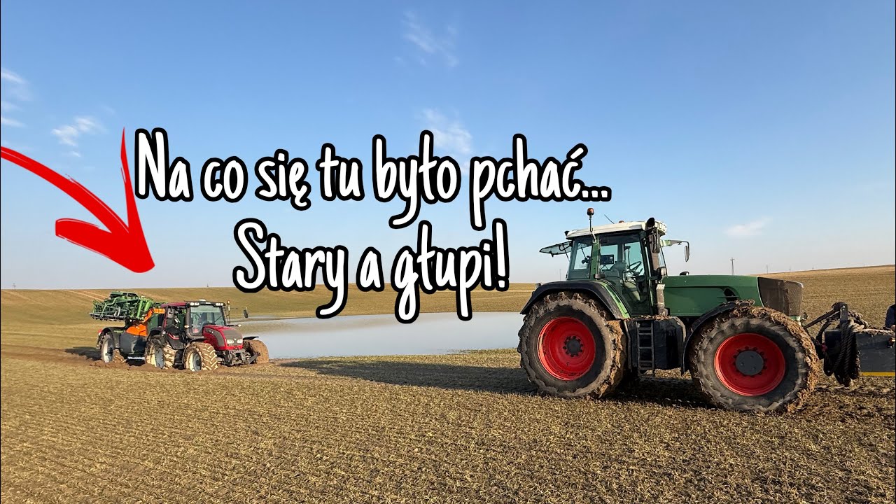 #904- Dwie grube wtopy przy rozlewaniu ASL! Utopiona Valtra! Na budowie wrze!