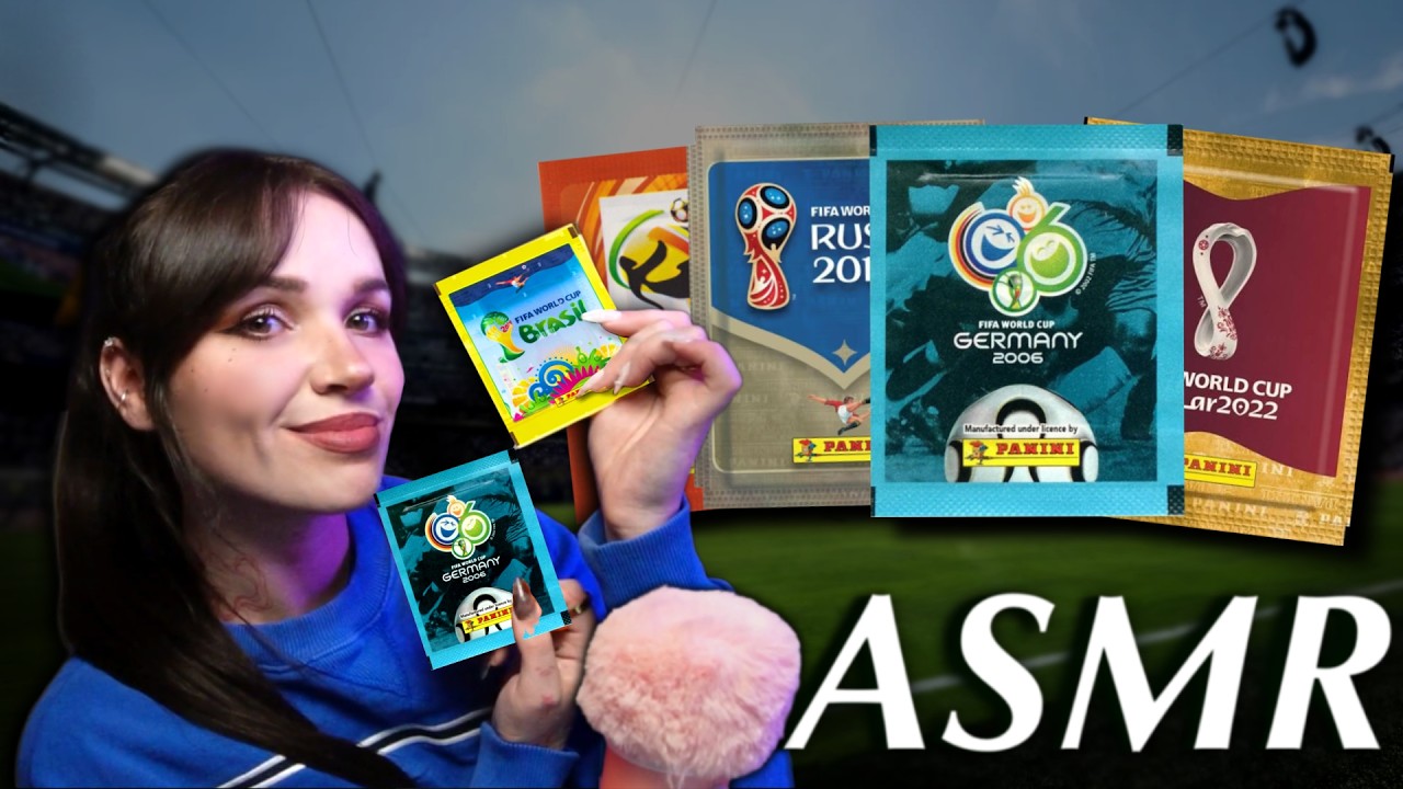ASMR: Распаковка редких стикеров Panini World Cup | Тихий голос
