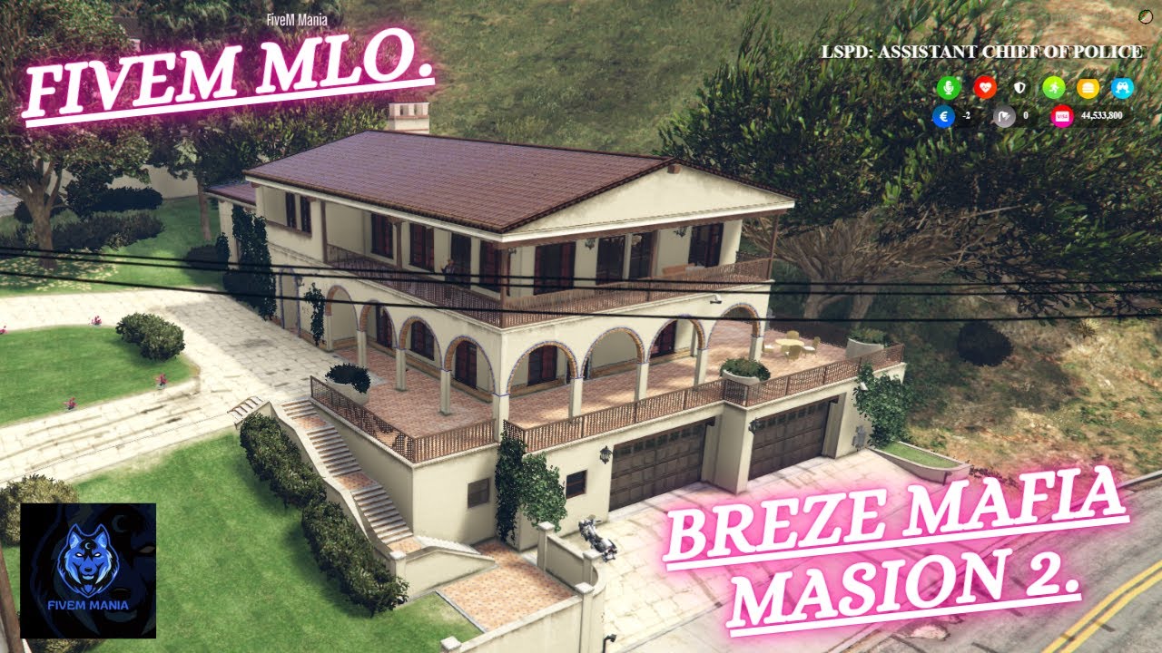 FiveM Mlo : Exploring Free Breze Mafia Mansion 2,  Gang Mansions, & Beautiful Interiors FiveM Mania.