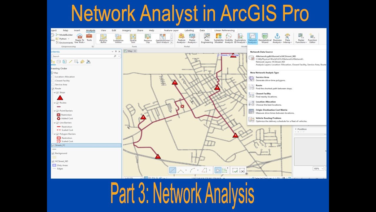 ArcGIS Pro: Network Analyst 3, Playing with Network Analyst
