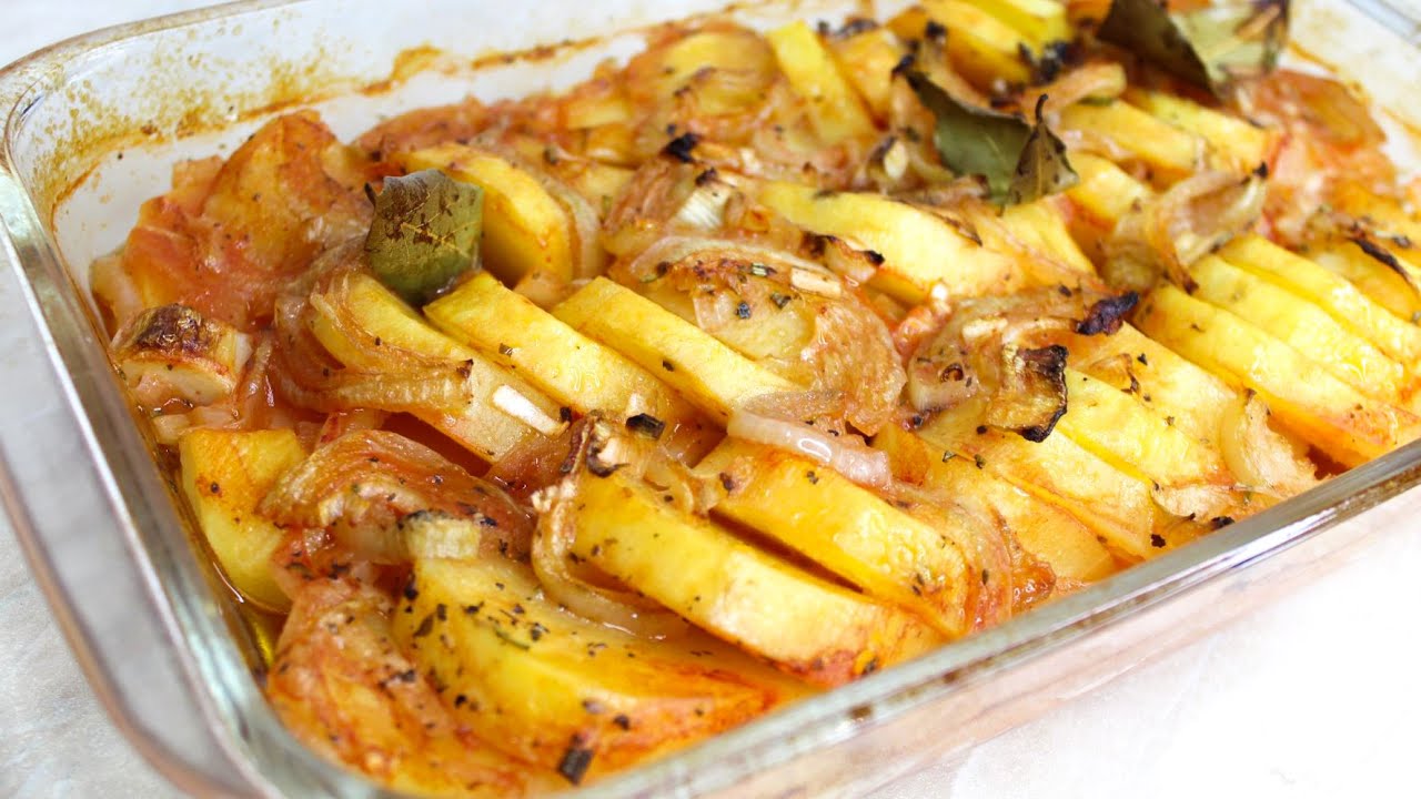 Tave me patate te pjekura ne furre | Potatoes casserole