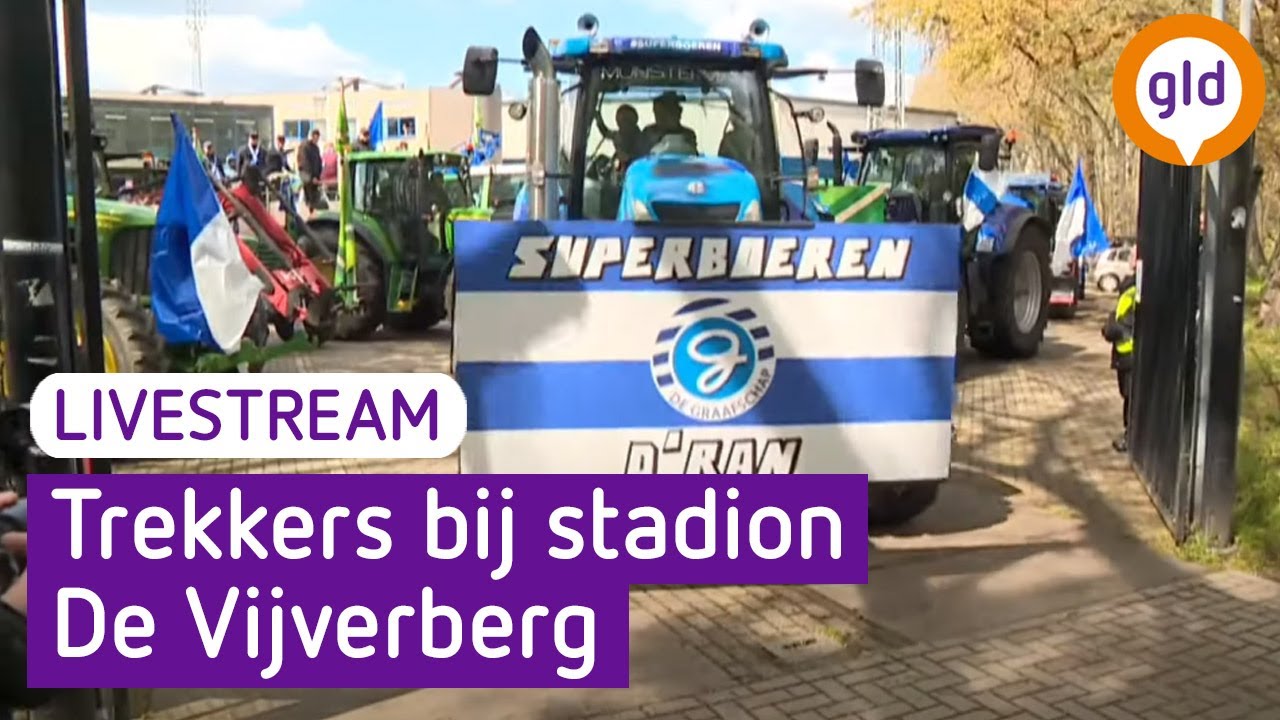 Boeren zwaaien Superboeren uit bij stadion De Vijverberg | Omroep Gelderland