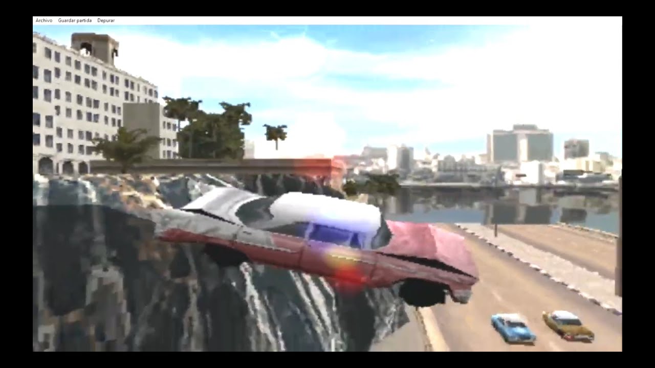 High speed chase of a 1958 Dodge Coronet car in Havana Cuba in the game Driver 2 - Part 23