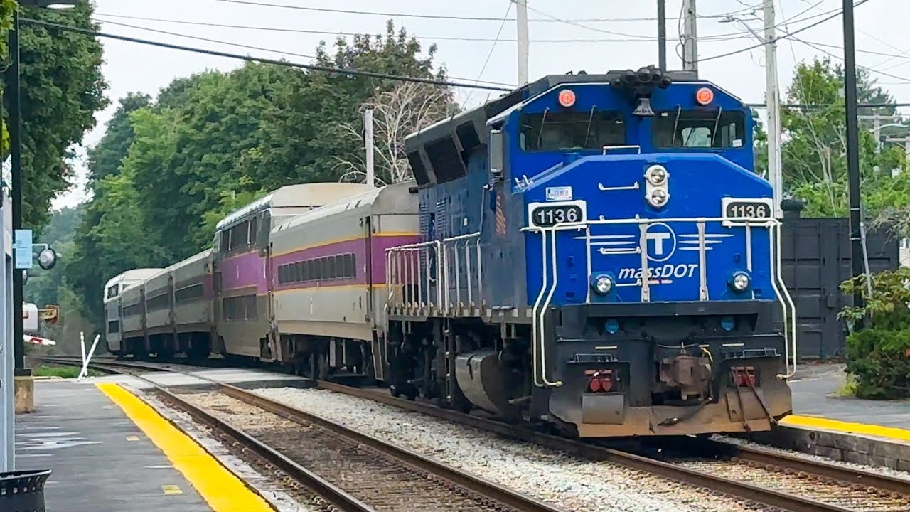 MBTA Commuter Rail on the Newburyport/Rockport Line - August 2024