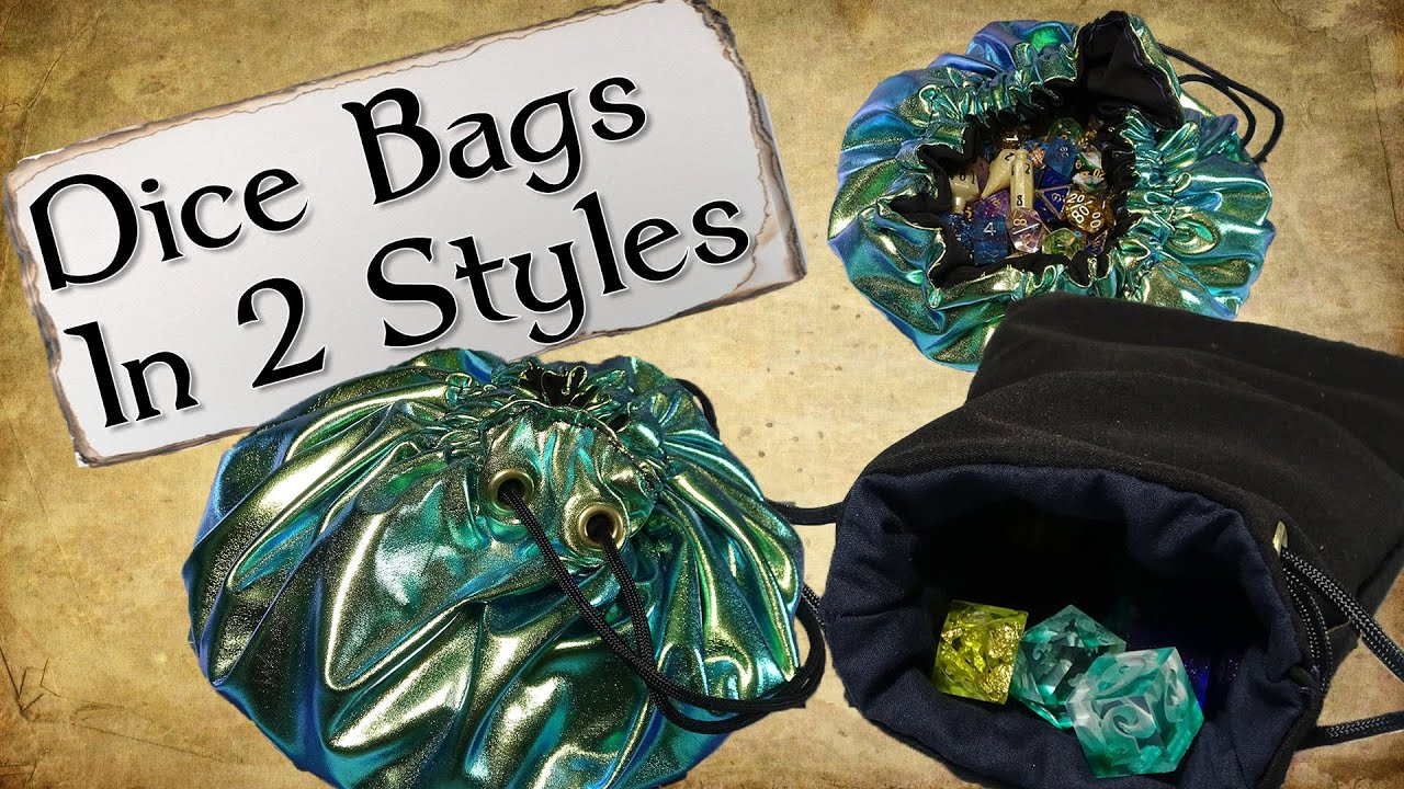 How to Make Dice Bags in 2 Different Styles