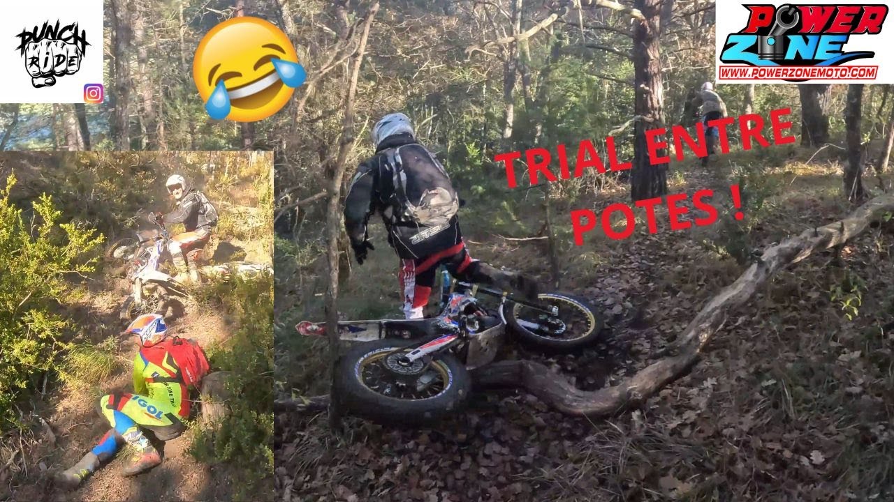 TRIAL MOTO - Glissades party !