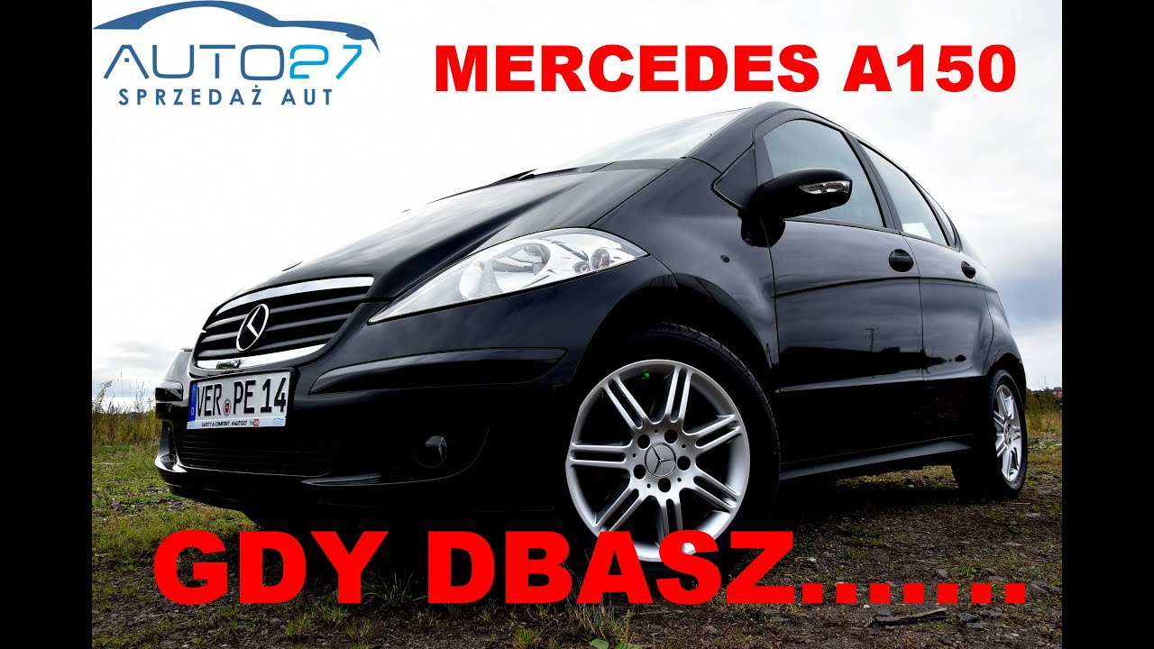 #AUTO27 - SPRZEDANY - TEST - MERCEDES W169 A150 2007r. Perłowo Czarny - Zaskakuje utrzymaniem!