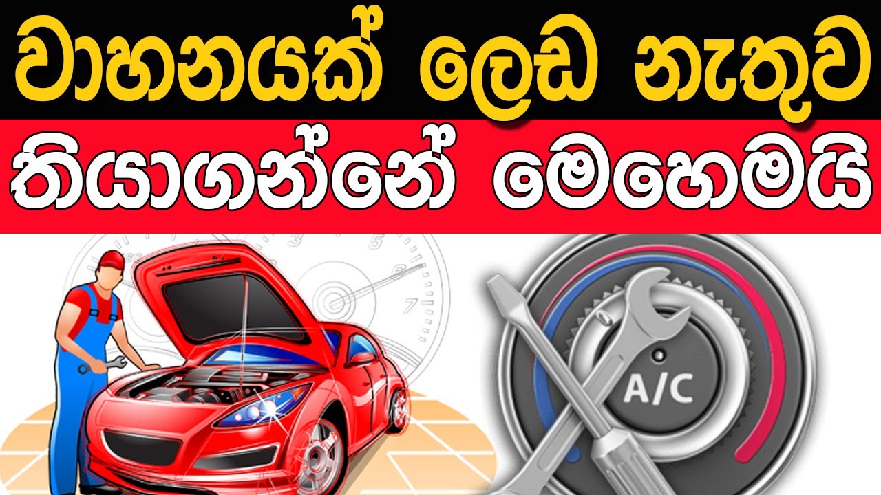 වාහනයක් ලෙඩ නැතුව තියාගන්නේ මෙහෙමයි - How to maintain a vehicle properly