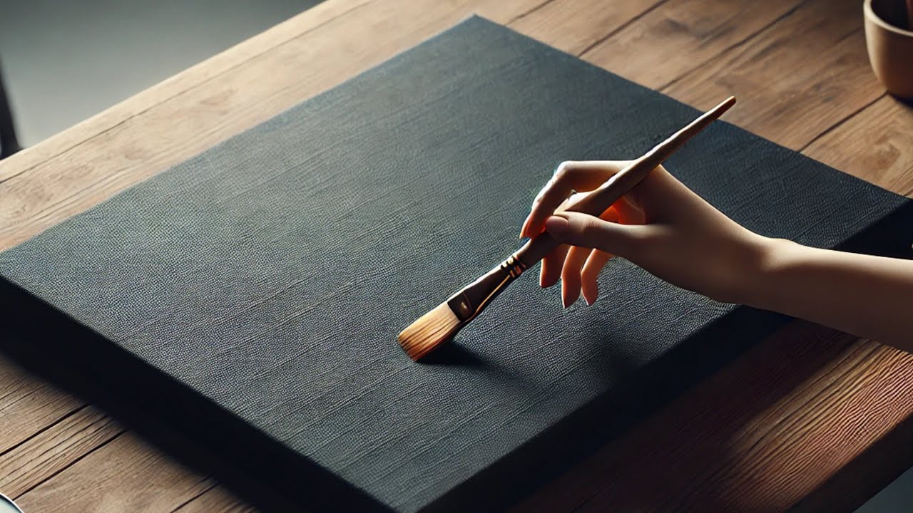 From Black Canvas to Dream Lake Cabin | Relaxing Acrylic Landscape Painting