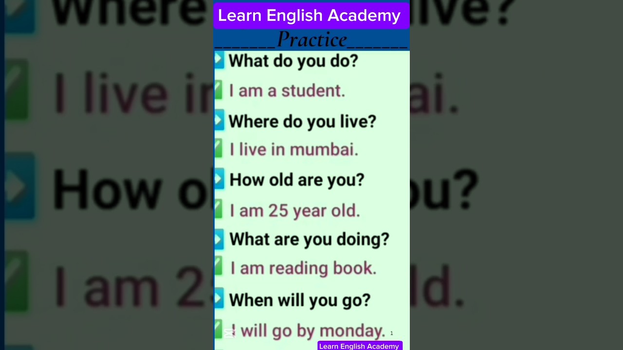 what do you do #englishquestionsanswers #learnenglishonline #short #englishanswer