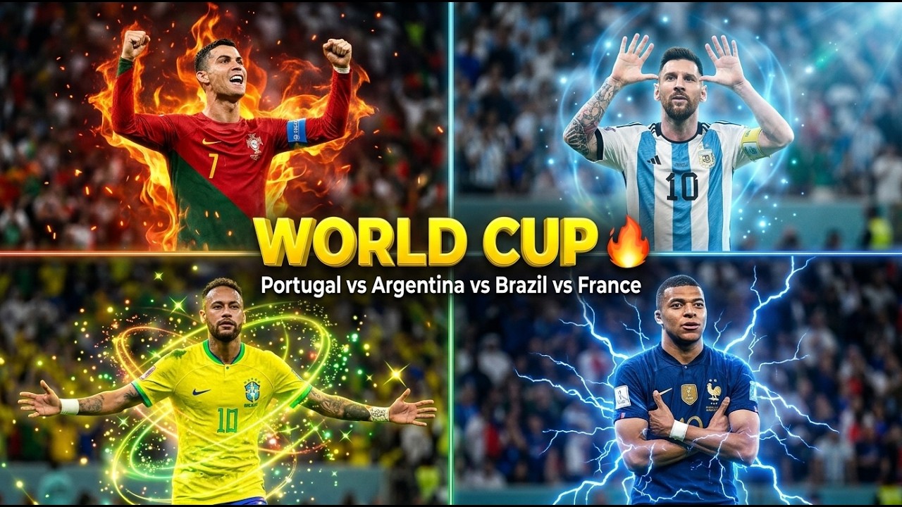 FIFA World Cup Song 🔥Argentina 🇦🇷 vs Portugal 🇵🇹 vs Brazil 🇧🇷 vs France 🇫🇷&rdquo;