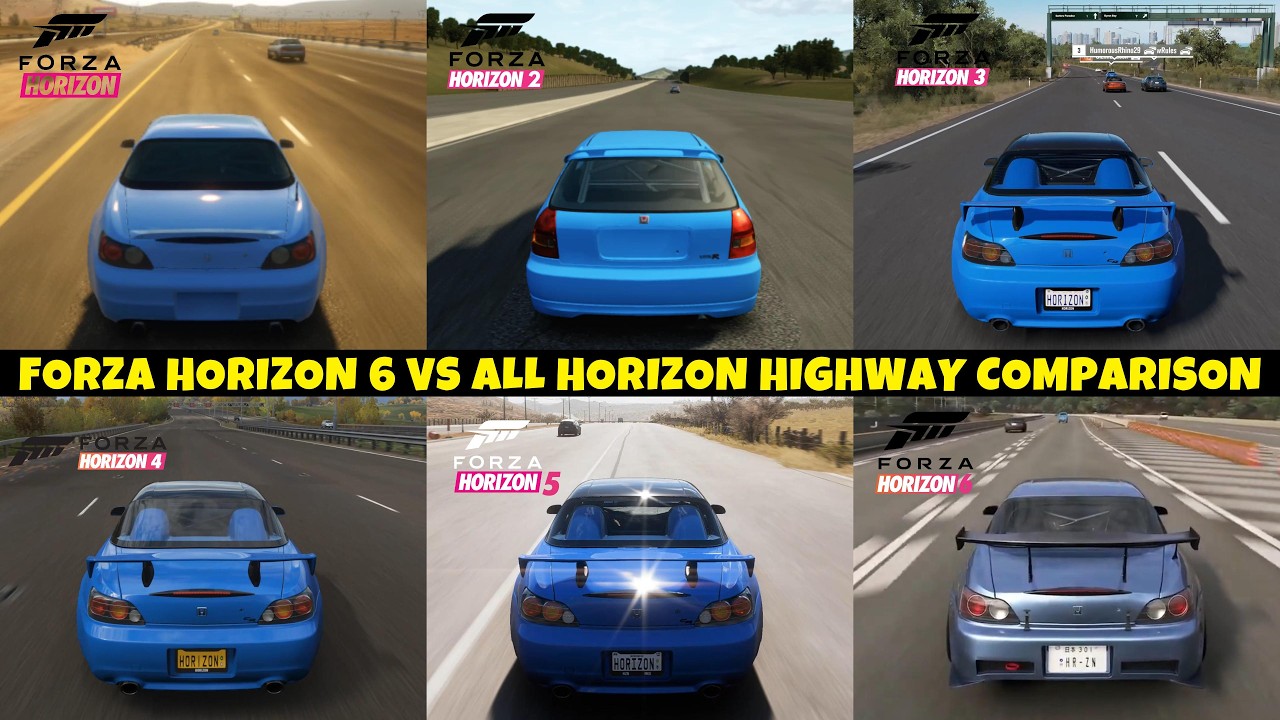 Forza Horizon 6 против всех игр серии Forza Horizon | Сравнение трасс! 🔥 В какой игре лучшие трассы?