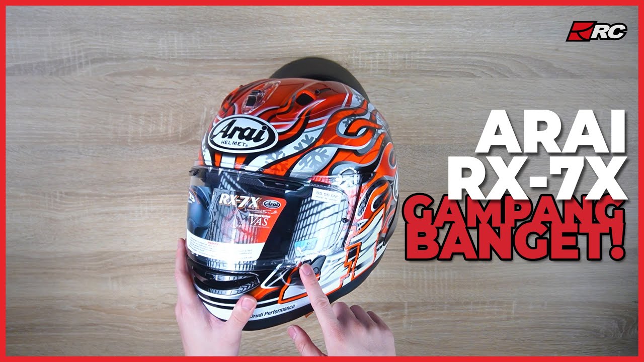 Cara Mudah Lepas Pasang Visor Dan Busa / Inner Pad Helm ARAI RX7X - #RCTutorial -