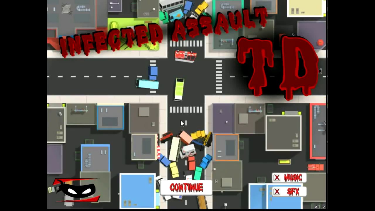 Infected Assault TD - Level 4 (normal difficulty, perfect) - playthrough