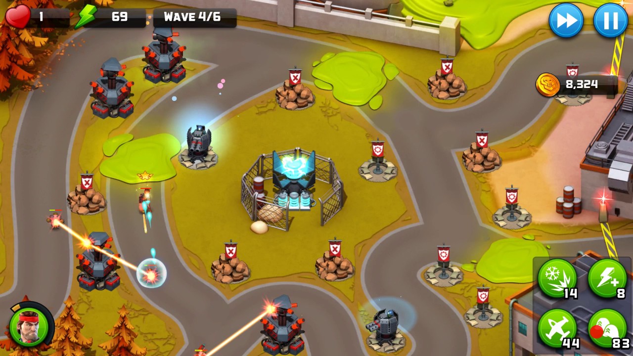 Alien Creeps TD - Level 47-Atomic Assault - Veteran