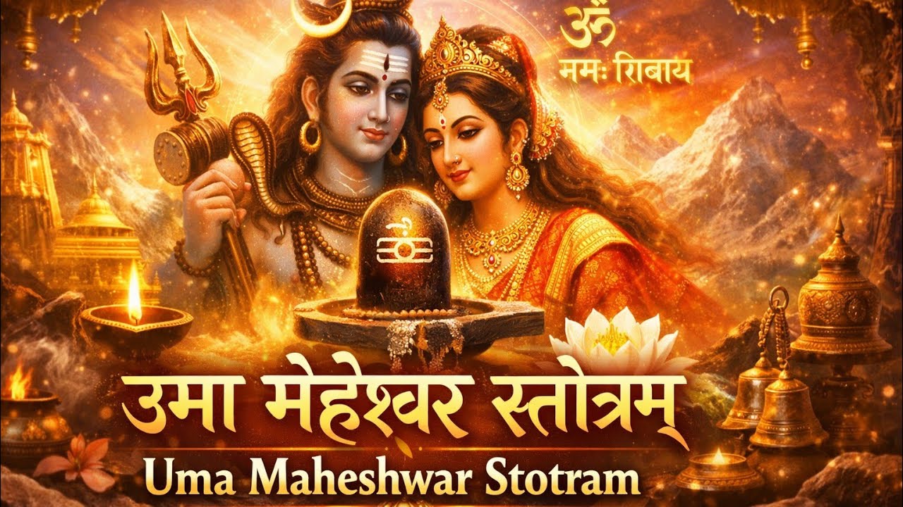 Uma Maheshwar Stotram | Powerful Shiv Parvati Stotra | Morning Shiv Bhajan | 12 times | 60 minute 