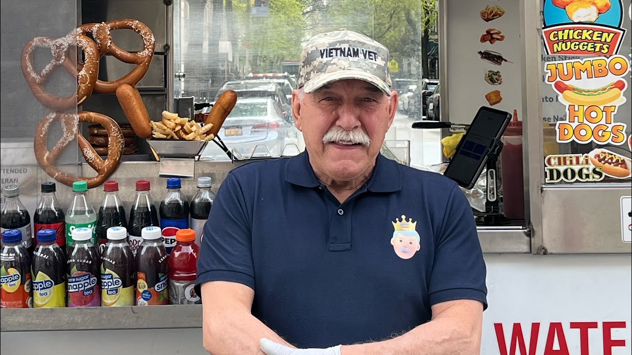 The Hot Dog King serving up the Best Hot Dogs in NYC!