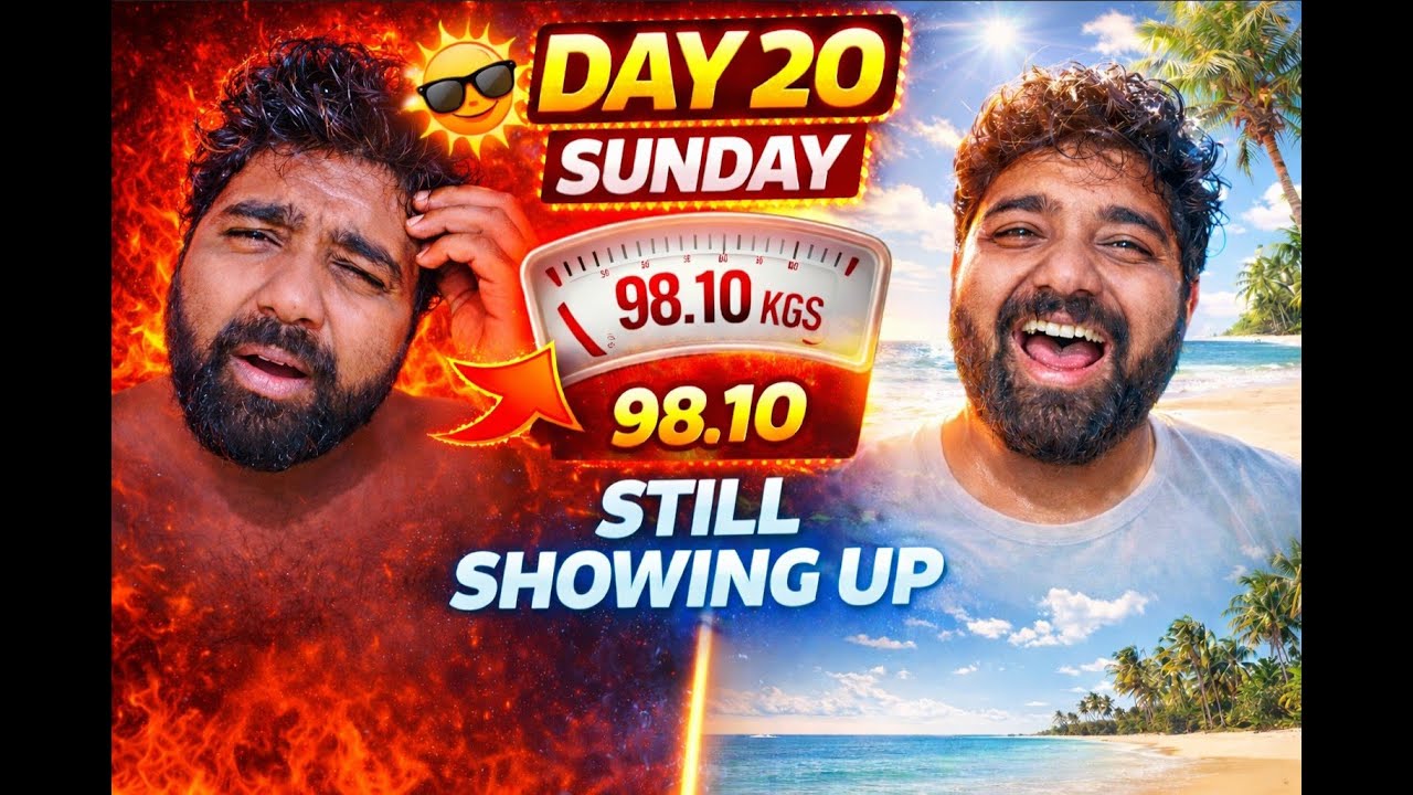 day 20 transformation weight 98.10 kgs | it’s a Sunday !!!