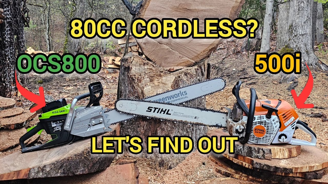 Is the 80cc claim legit? Let's find out - Stihl 500i vs the most powerful battery chainsaw ever HOG