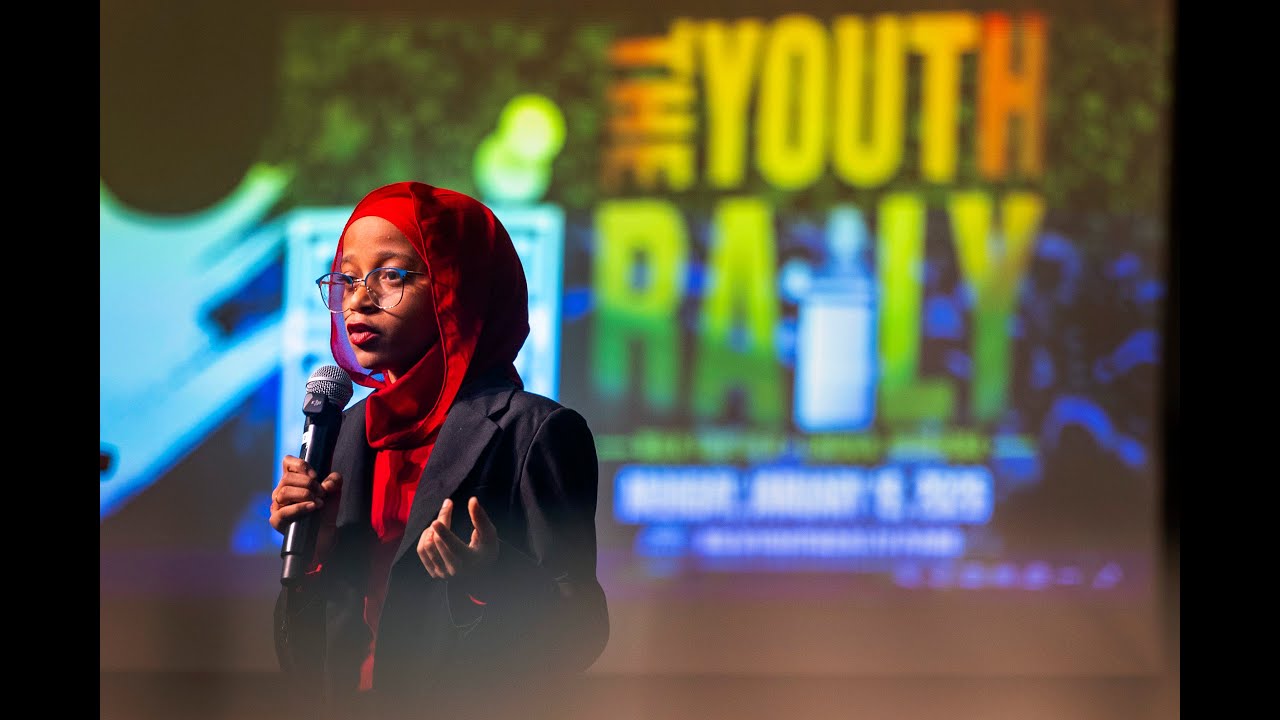 Students in the Martin Luther King Jr. rally perform 