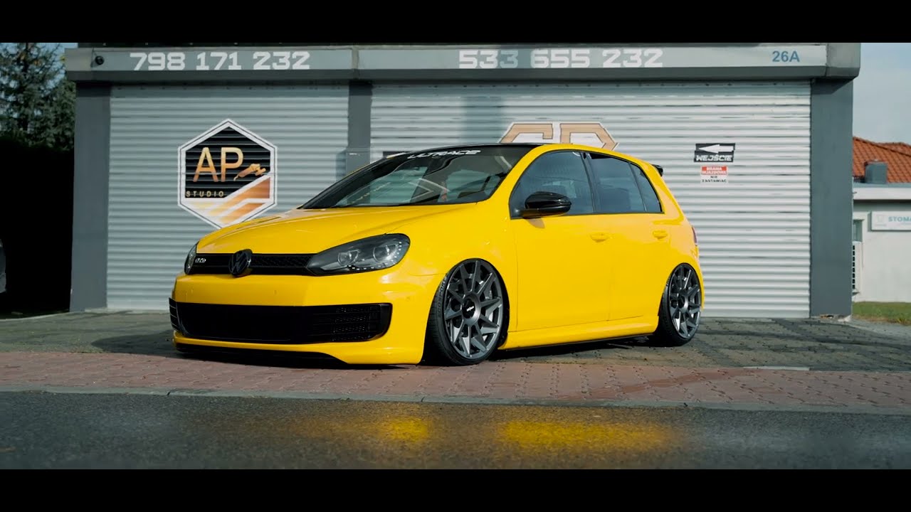 VW Golf 6 GTD Golden Yellow Wrap