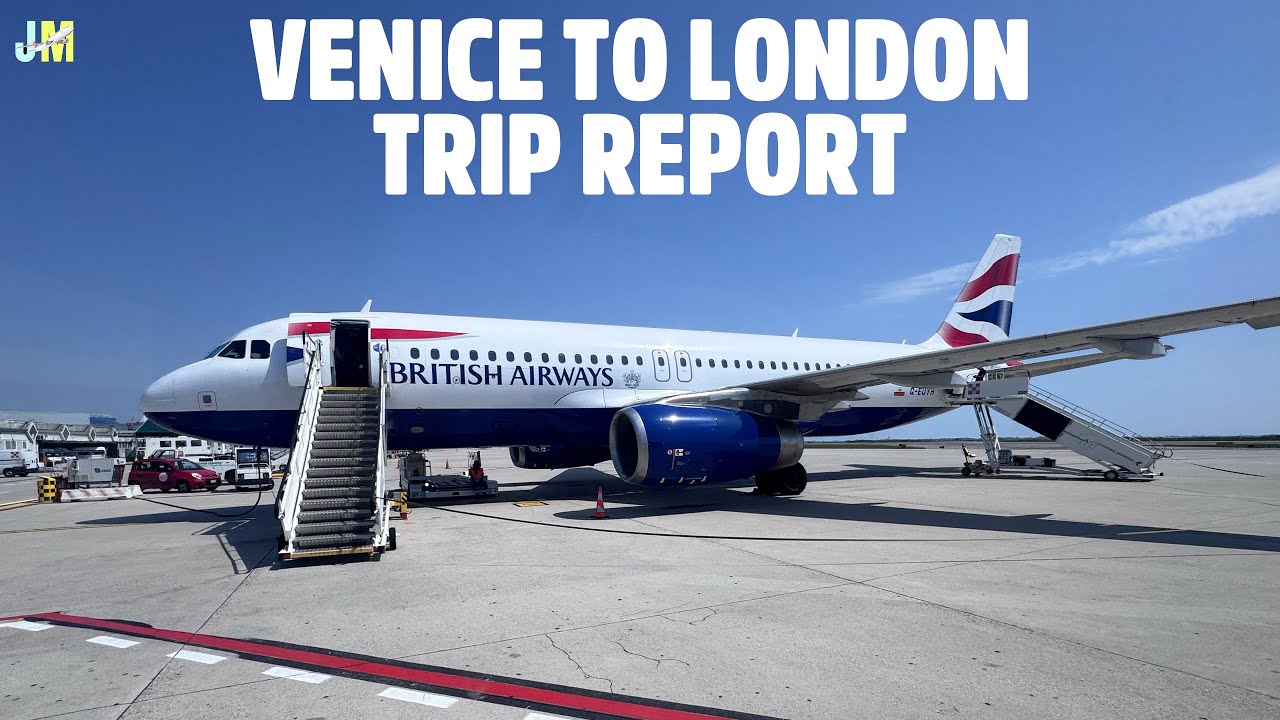 Venice to London TRIP REPORT in British Airways' Economy Class! | Airbus A320
