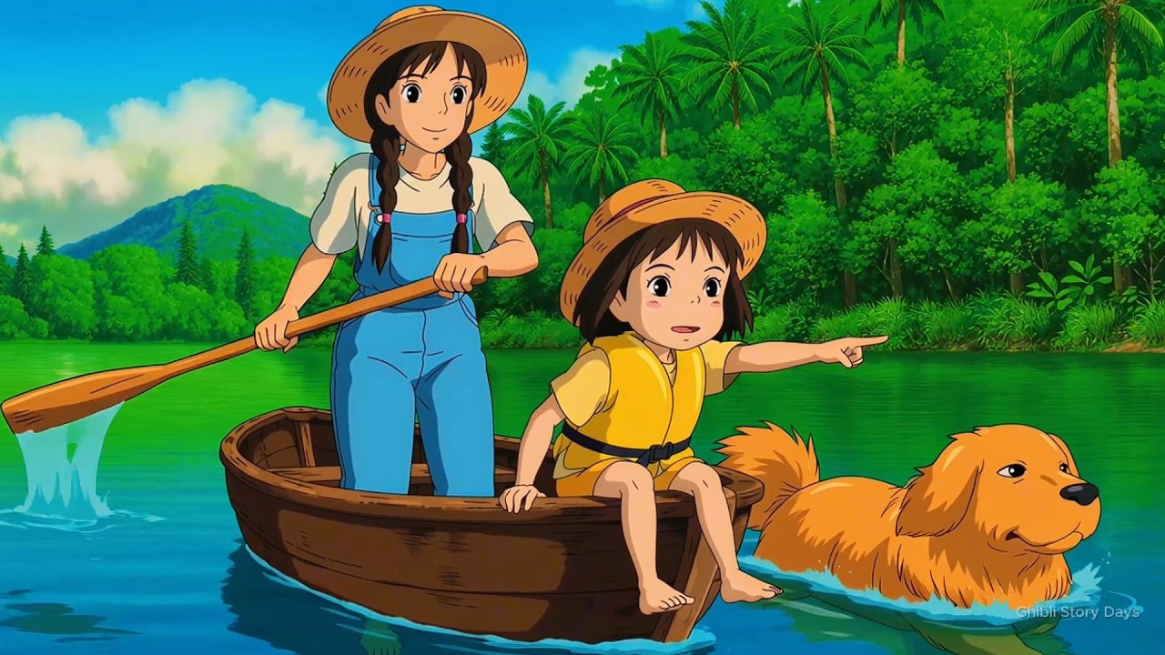 Peaceful Life on a Floating Garden | Cozy Moments | Ghibli-Style Video | Ghibli Story Days
