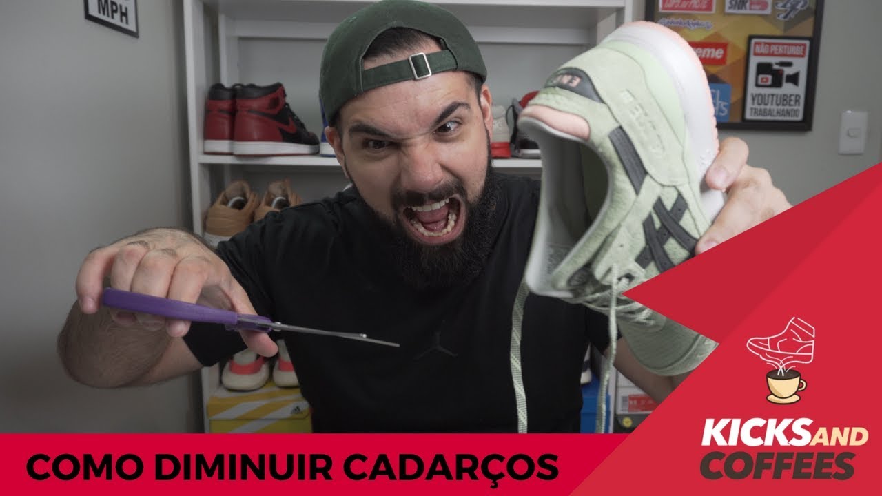 Tutorial Como Diminuir os Cadarços SEM Cortar!