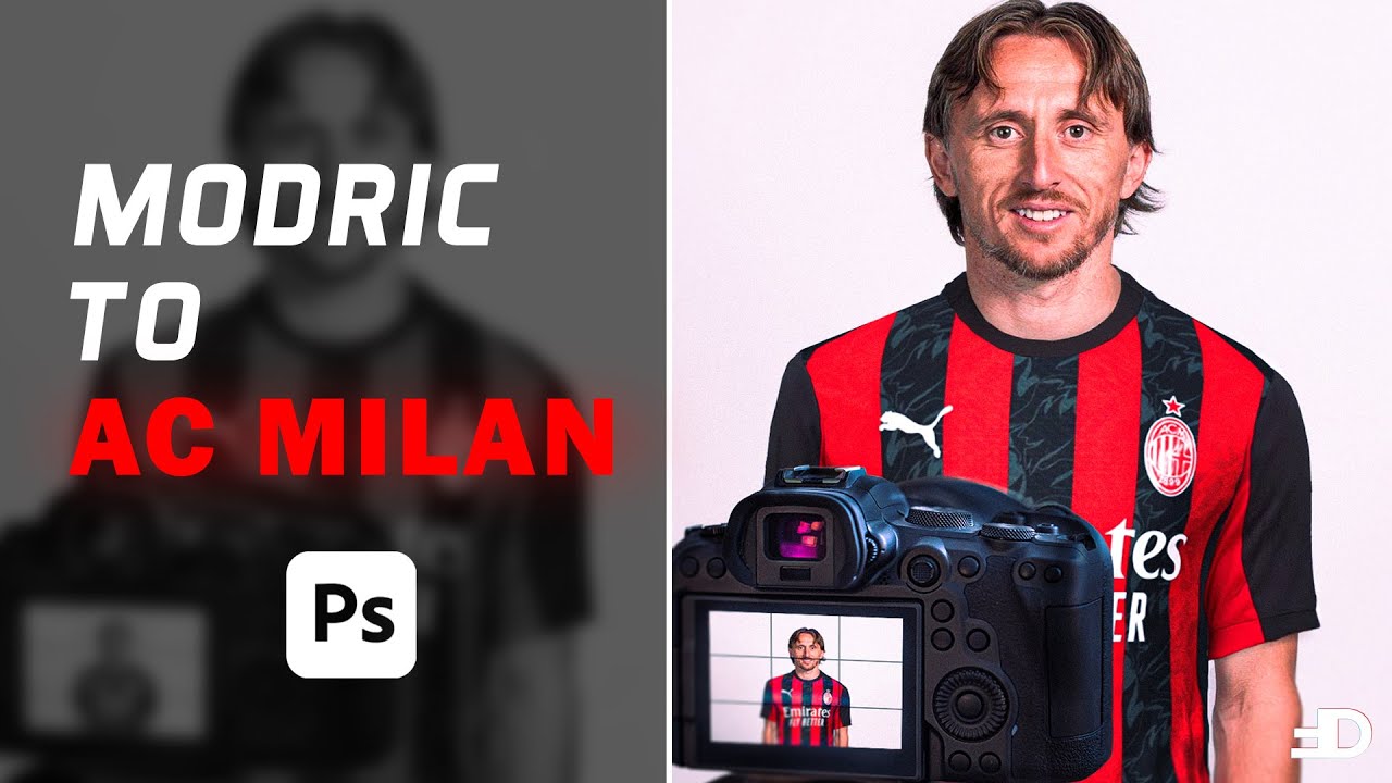 Photoshop Kit Swap: Modrić to AC Milan In Photoshop! [FREE PSD]