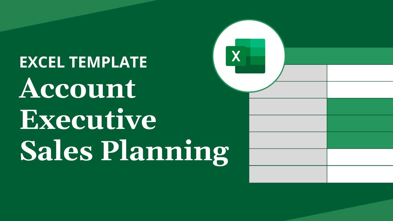 Account Executive Sales Planning Free Excel Template | Vena