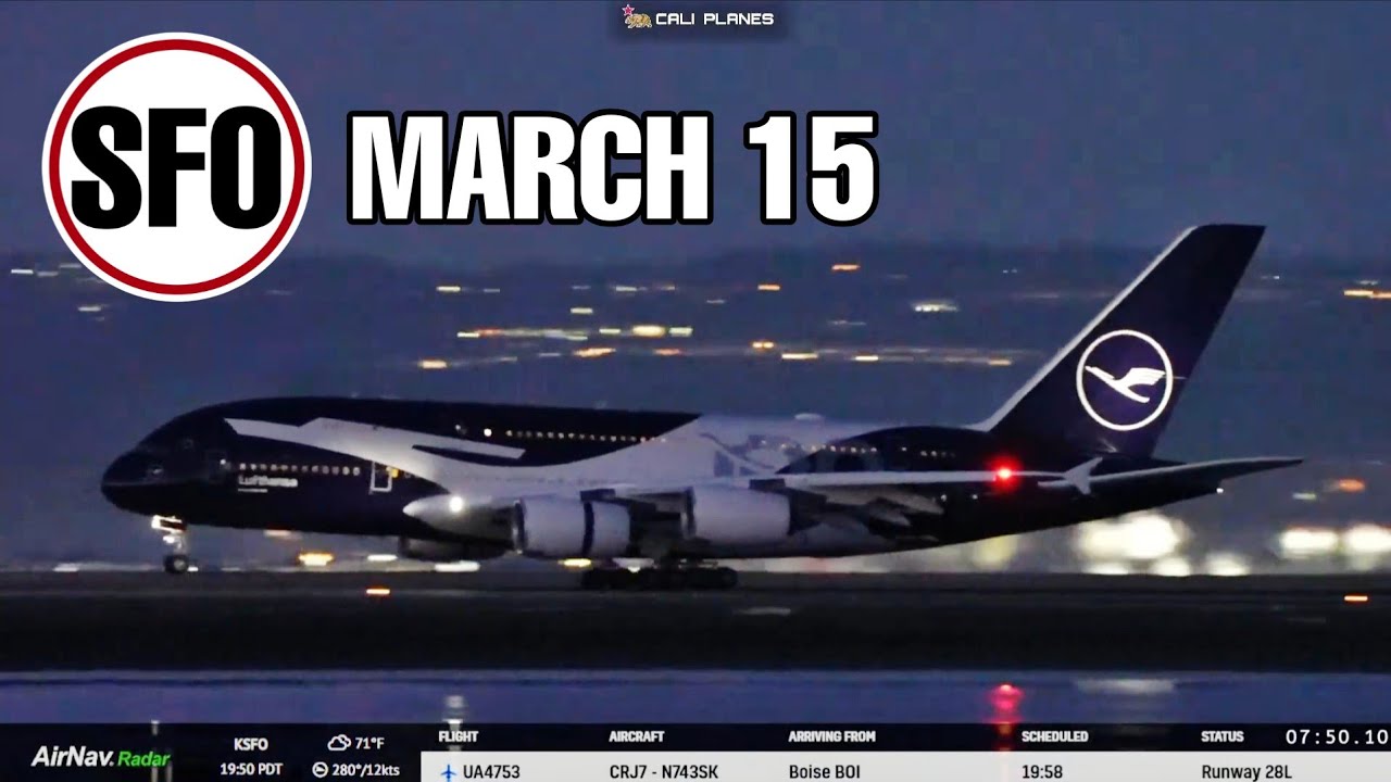KSFO LIVE |  MARCH 15, 2026 | SAN FRANCISCO INT AIRPORT  LIVE STREAM WEBCAM IRL