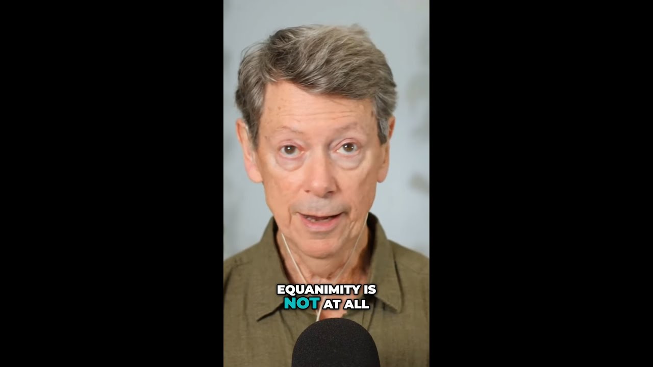 Equanimity isn't apathy